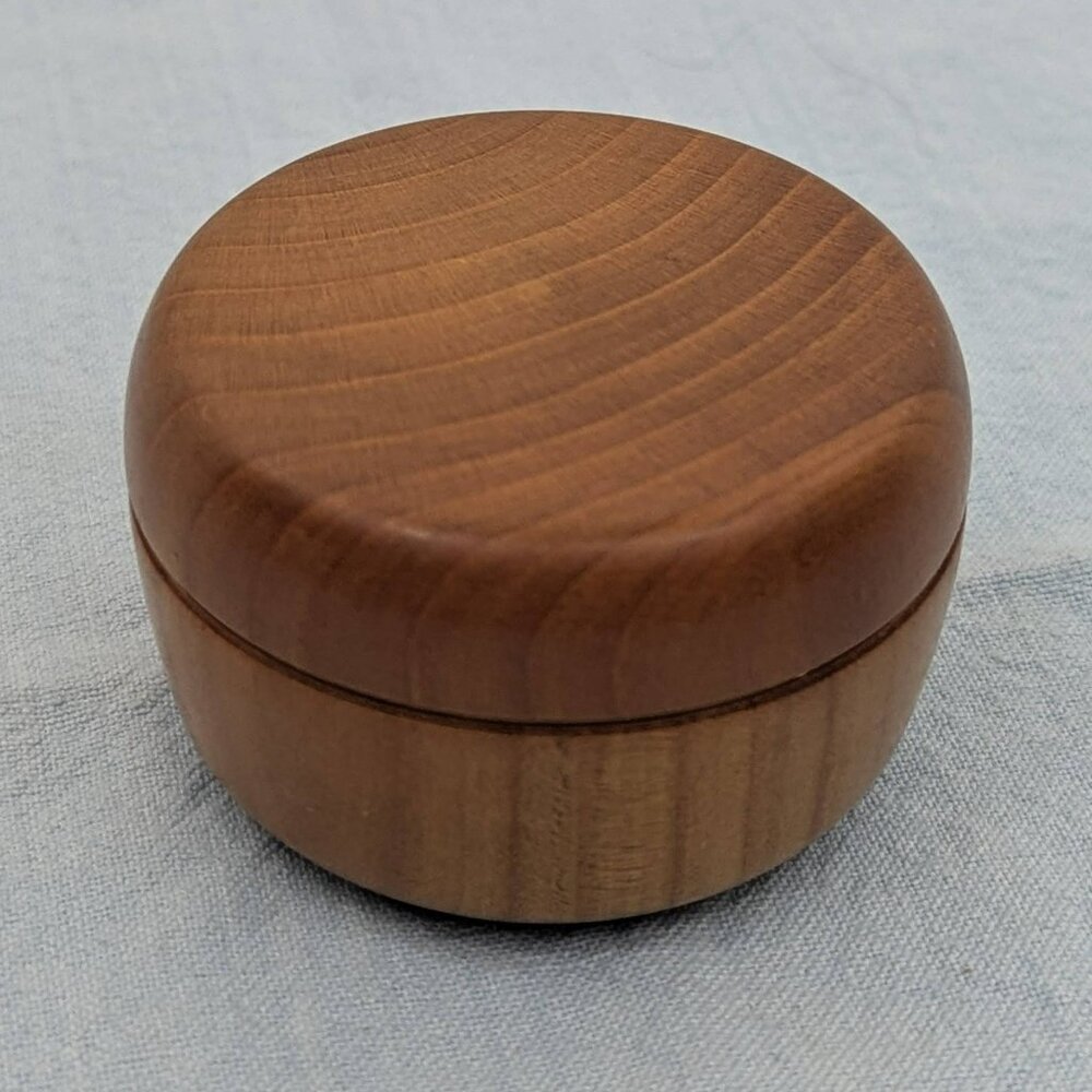 Small vintage wooden jewelry or treasure box